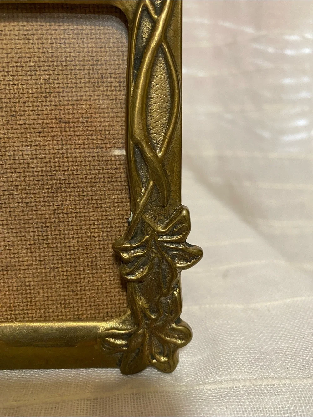 Brass Double Photo Frame - brass made in Italy.